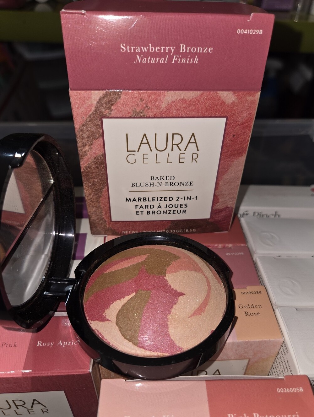 Laura Geller Baked Blush-n-Bronze Marbleized 2-in-1 in Strawberry Bronze